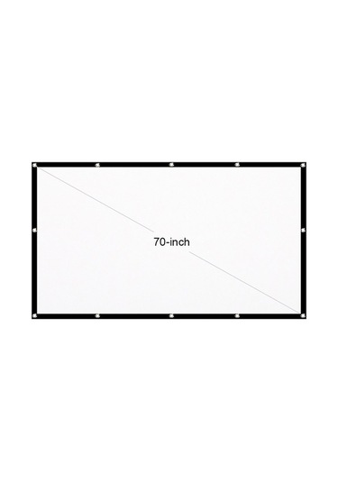 Didadodo 70 İnç Taşınabilir Hd Projeksiyon Perdesi - Katlanabilir, Dayanıklı Ve Portatif Ev Sinema Ekranı, Küçük Boyutlu Tasarım