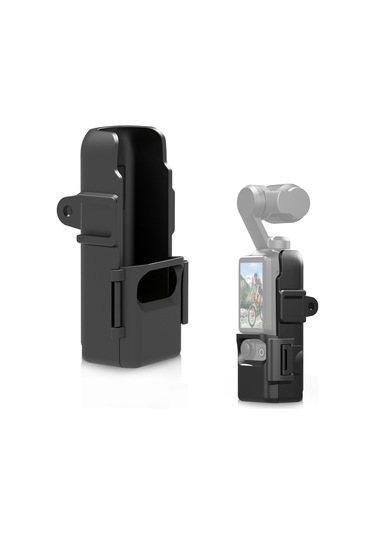 Geeroyoo Djı Osmo Pocket 3 İçin Abs Kamera Koruma Çerçevesi, Lens Gölgelik Ve Genişletme Standı - Siyah