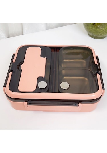 Lichen 3 Bölmeli Sızdırmaz Öğle Yemeği Kabı, Çocuklar/yetişkinler