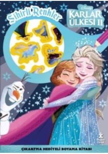 Disney Karlar Ülkesi 2 - Sihirli Renkler Çıkartma Hediyeli Boyama Kitabı Ciltli Doğan Çocuk