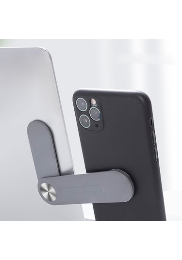 Cbtx Dizüstü Bilgisayar Yan Montajlı Manyetik Telefon Standı Tutucu Pc + Bilgisayar Monitörü Genişletme Braketi - Beyaz