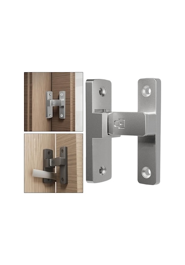 Besthome1 Suntek Banyo Ahır Sürgülü Kapı Gümüş 90 , Yüksek Kalite Ahır Kapısı