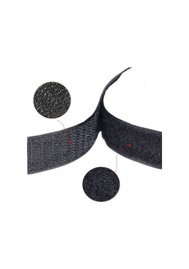 Cırt Cırtlı Bant 5 Metre 2 Çift Taraflı Siyah 2 Cm