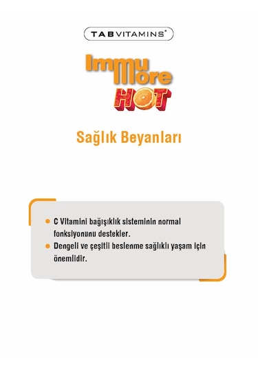 Tabvitamins Immumore Hot 12 Şase