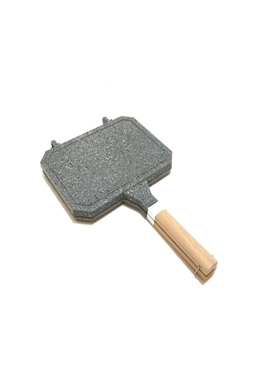 Taşhan T-0505 Greblon İç Dış Granit Ocak Üstü Tost Makinesi - 23x17 Cm