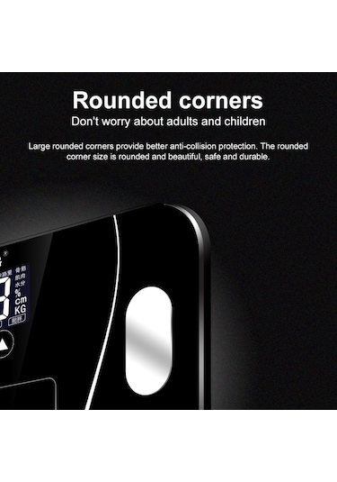 Sones Lcd Ekran Gövde Elektronik Akıllı Tartı Terazileri Banyo Terazisi Dijital İnsan Ağırlık Terazileri