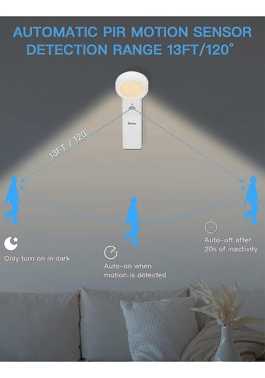Otomatik Led Gece Lambası, Otomatik/açık/kapalı Hareket Çok Renkli