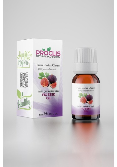 Proclis İncir Çekirdeği Yağı, Doğal Sabit Yağ, Fig Seed Oil, Ficus Carica Oleum 10 Ml