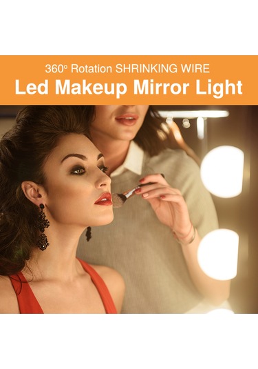 Shineyee "profesyonel Hollywood Stili Led Aydınlatma Seti - Ayarlanabilir Parlaklık, Usb Şarjlı Makyaj Aynası Işığı"