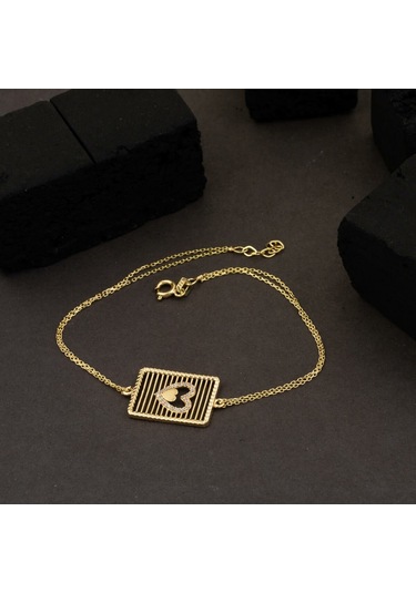 Bilezikci Sarı Altın Kalpli Bileklik Blhz34599 Sarı Altın