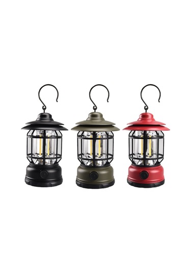 Açık Kamp Işık Kamp Alanı Fener Usb Şarj Edilebilir Yeşil Yeşil