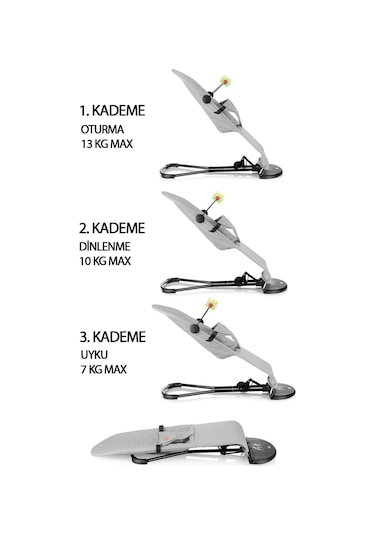 Balance Lüx Cotton Katlanır Oyuncak Aparatlı vee Seyahat Çantalı Üç Kademeli Sallanan Ana Kucağı