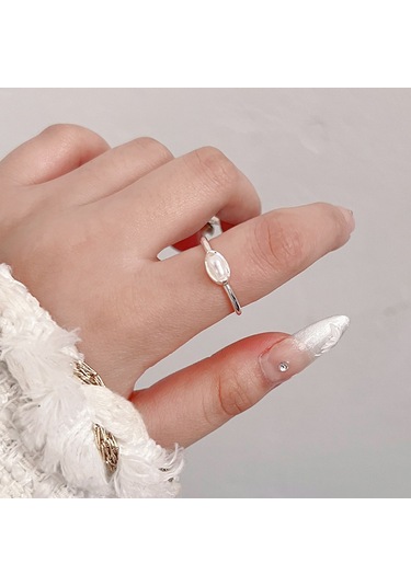 Kadınlar İçin Özel Olarak Tasarlanmış Benzersiz Düz Bantlı Yüzük No.70 Çok Renkli