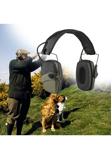 Dolıty Kulaklıklar Katlanır İnşaat İşitme Koruması Yeşil