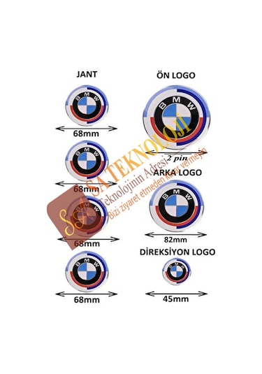 Bmw F10 Serisi 50.yıl Özel Logo Seti Newtypef10 51147057794