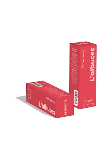 L'albuces Strawberry Lip Balm Dudak Nemlendirici SPF50 2'li