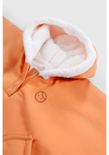 Su Geçirmez Bebek Panço Turuncu Yağmurluk Turuncu