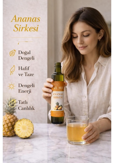 Ananas Sirkesi Doğal Fermantasyon Katkısız 250 Ml