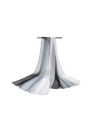 Bigsweety 160x50cm Degrade Şifon Eşarp - Kadın Bahar/sonbahar Atkı Ve Şal Kahverengi