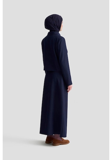 Armine Blazer Ceketli Tencel Takım 25kd1706 Lacivert Lacivert