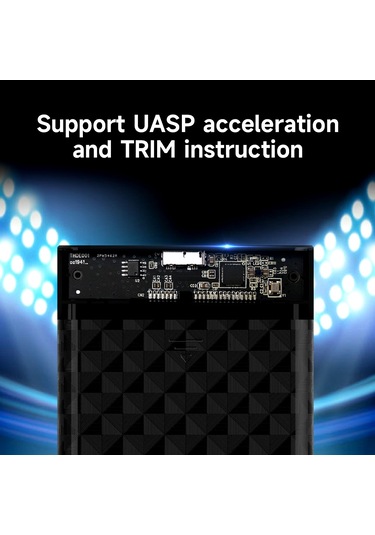 Leezsing Lenovo S-02 Usb 3.0 Taşınabilir Hdd Kutusu - 2.5" Sata, Hızlı Veri Aktarımı, Araçsız Kurulum