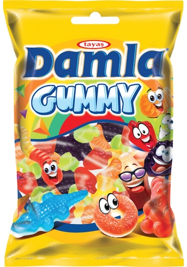 Tayaş Damla Gummy Fruit Garden Sour Jel Şeker 1 KG