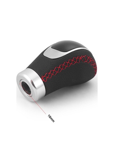 Mavi 5/6 Hız Evrensel R Pu Deri Vites Topuzu Manuel Araba Vites Sopa Kafa Vites Değiştirme Topuzu Modifiye Vites Kafası