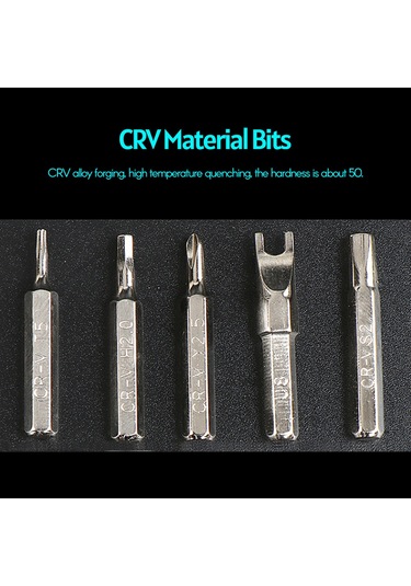 Singree 52'li Profesyonel Vidalı Tornavida Seti - Dizüstü, Telefon, Saat Tamiri İçin Çok Fonksiyonlu