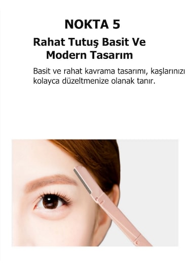 Sindo Prime Kaş Alma Çift Katlama Jilet Açık Pembe 2'li Set