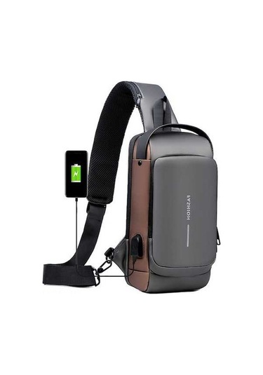 Createtech Usb Şarjlı Su Geçirmez Sırt Çantası - Hırsızlığa Karşı, Kadın/erkek Yürüyüş Çantası Çok Renkli