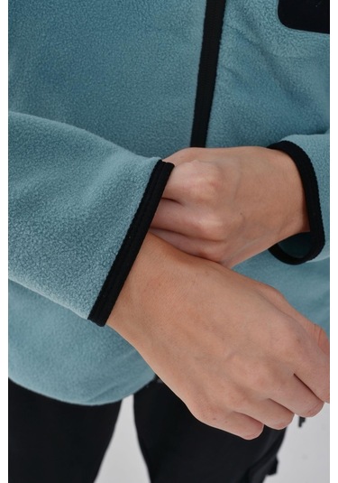 Exuma Kadın Mınt Tam Fermuarlı Polar 2322003-nane Yeşil