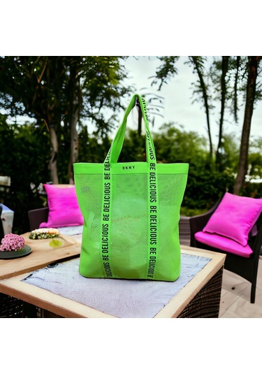 Dkn-donna Karan Fileli-plaj-çantası-genişlik-42-derinlik-43-cm Büyük Boy Vintage Diğer