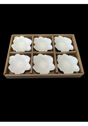 Hazdev Servis Ve Sunum İçin Beyaz Seramik Sosluklar Seti 193468266 Beyaz