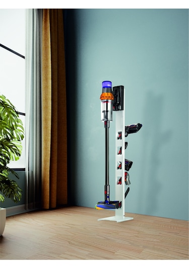 Bumech Stark -philips-Bosch Uyumlu- Beyaz Dikey Süpürge Standı
