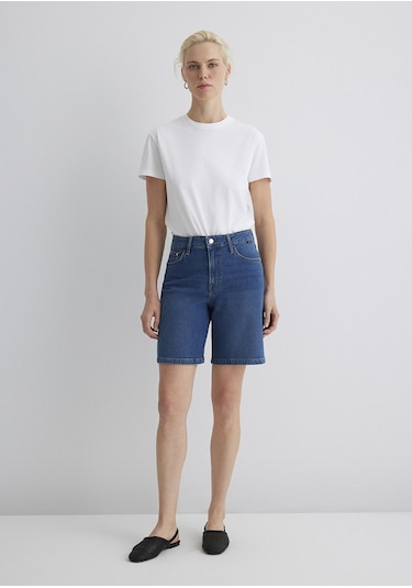 Mavi - Eliana Casual Koyu Mavi Jean Şort 1411221-89749 Koyu Mavi