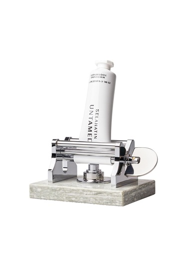 Selahatin Mermer Diş Macunu Sıkacağı Marble Toothpaste Squeezer Beyaz - Siyah