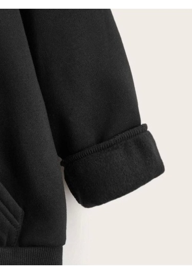 Unisex 2ip Şardonlu Tom And Mickey Nosd Siyah Oversize Sweatshirt Siyahtommcky