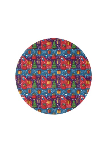 Noel Desenli 47 İnç Yuvarlak Flanel Battaniye, Yetişkin Ve Çocuk İçin, Yumuşak, Rahat Ve Hafif Noel Hediye Ağacı