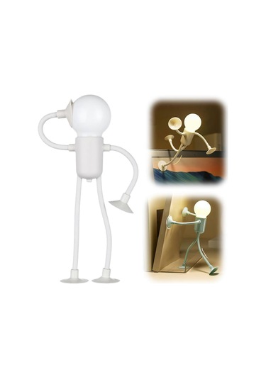 Kalıplanabilir Komik Sporcu Gece Lambası, Kendin Yap Şekilli Gece Lambası, Mükemmel  Beyaz