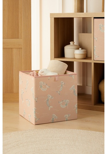 Ocean Home Textile Çocuk Odası Deniz Kızı Kutu 33 x 30 x 33 CM