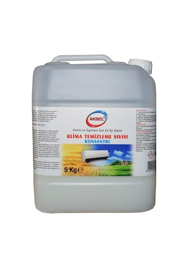 Akbel Klima Temizleme Sıvısı Konsantre 5 KG + Klima Temizleme Poşeti 3'lü
