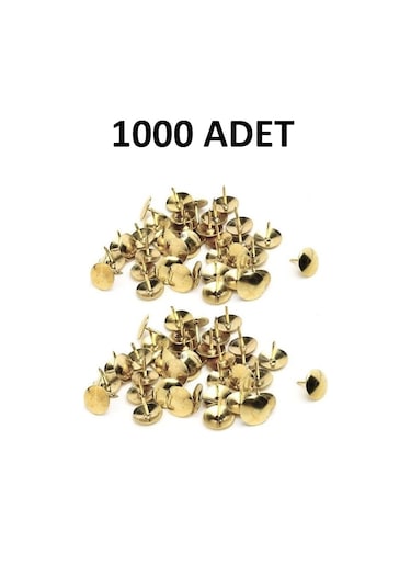 Raptiye Kabara Gold Sarı Renkli 1000 Adet