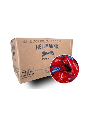 Hellmann's PP Porsiyonluk Ketçap 616 x 9 G