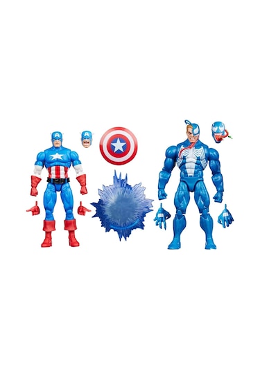 Hasbro Marvel Legends Gamerverse Captain America Vs Venom Retro Video Game İkili Aksiyon Figür Seti