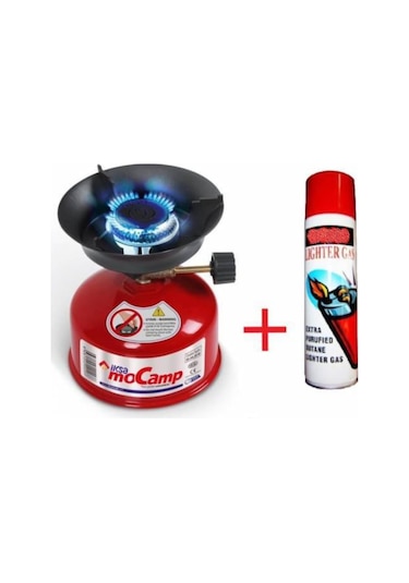 İksa Mocamp Taşınabilir Çakmak Gazlı Kamp Ocağı Kırmızı