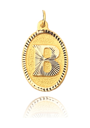 Enderun Kuyumculuk 14 Ayar Altın B Harf Kolye Ucu