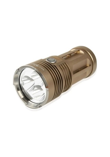 Sones Yüksek Güçlü Sky Ray King Led El Feneri, 3 Mod, 3 Cree Xm-l T6 Led, Işık Akısı: 2000lm, Uzunluk: 135mm Bronz