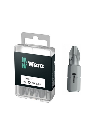 Wera 851/1 Z Yıldız Bits Uç 25mm Ph2 10 Adet 05072401001