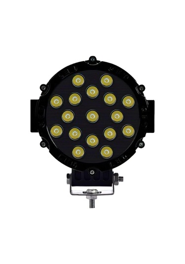 Beyaz Led Siyah Yuvarlak Off Road Sis Farı Çalışma Lambası 17 Led