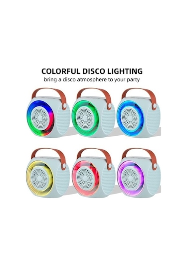 Artfulabode Mikrofonlu Karaoke Kablosuz Jzr-gy Hoparlör, Günü Ev/dış Doğum Partisi 2 Da